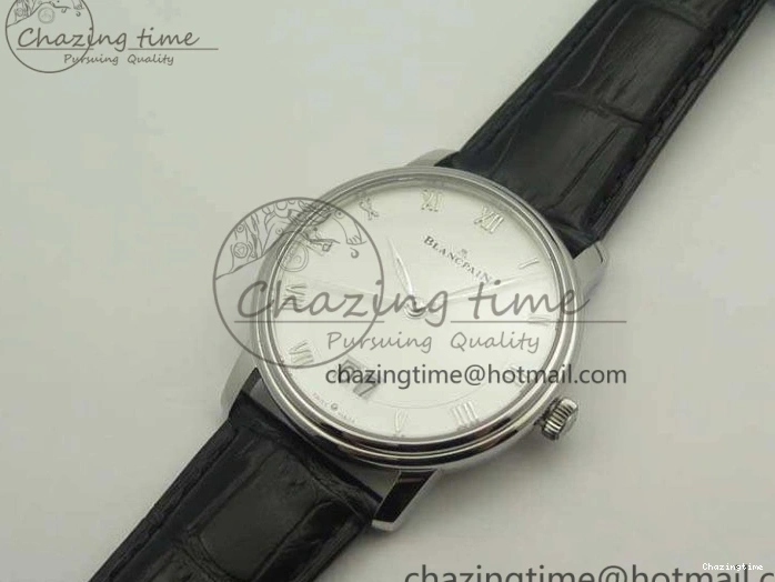 0324 SportInspired Villeret 6669 SS HG 1:1 Best Edition White Dial On Leather Strap V 8099